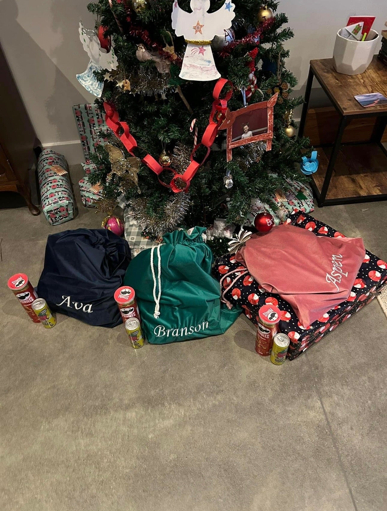 Personalised Velvet Santa Sack