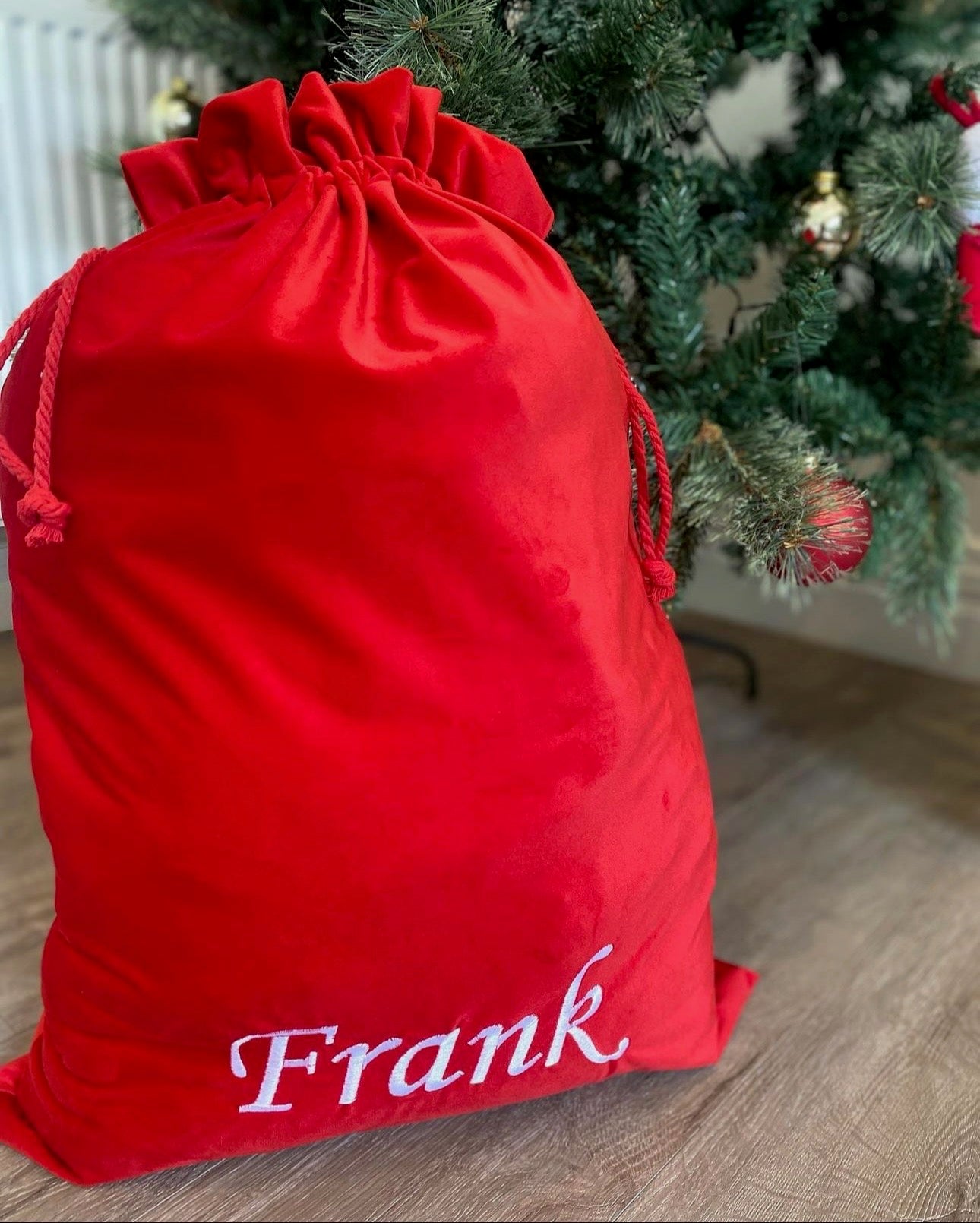 Personalised Velvet Santa Sack