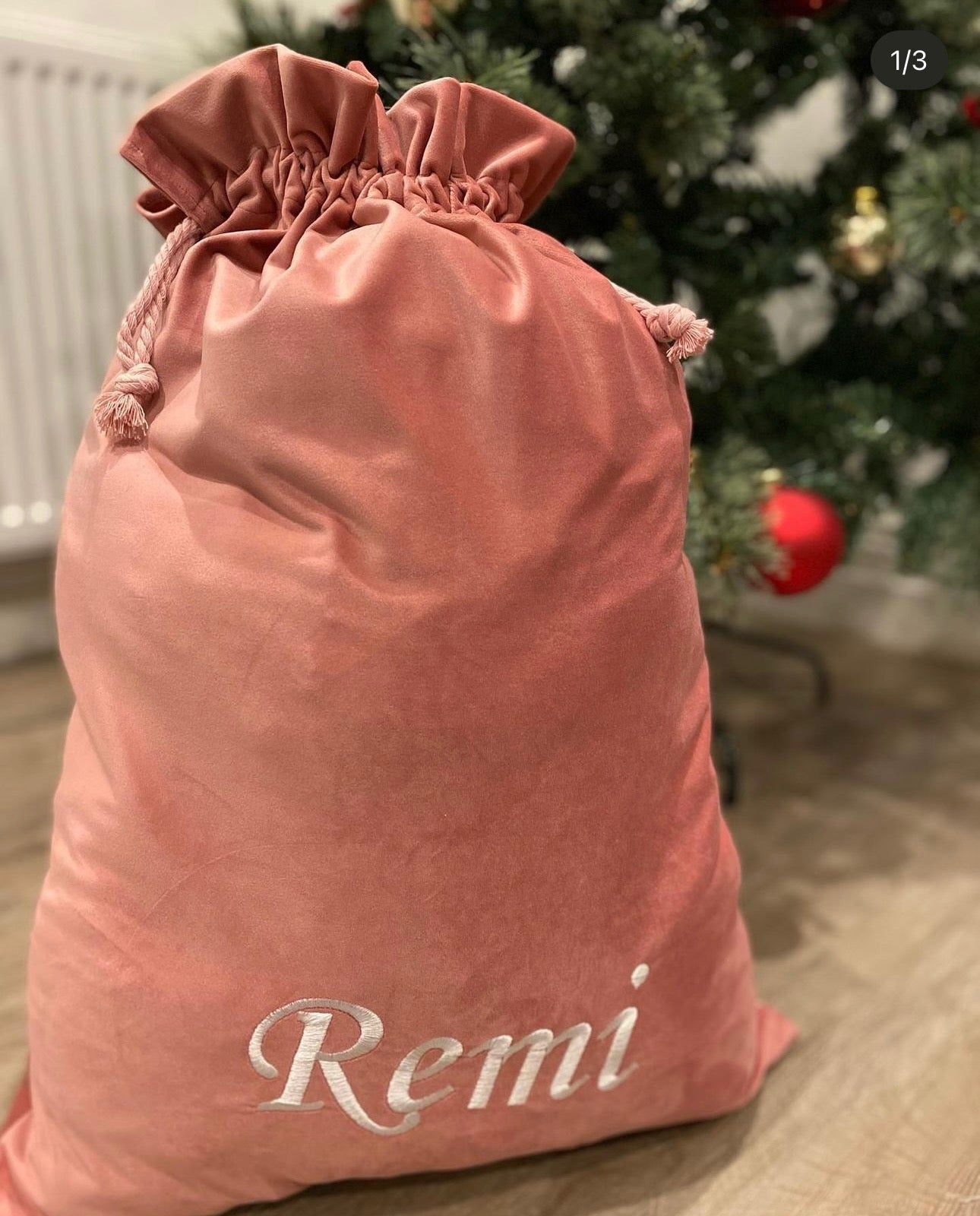Personalised Velvet Santa Sack